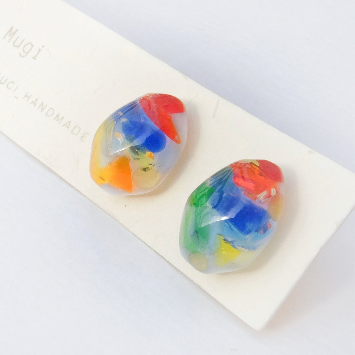 【夏🧊セール10%off】カラフルなバブル🩵🫧ピアス・イヤリング交換可 sv925 アレルギー対応 うるうる