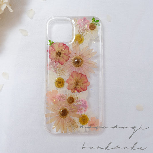 「バラ」本物のお花スマホケース　現品　