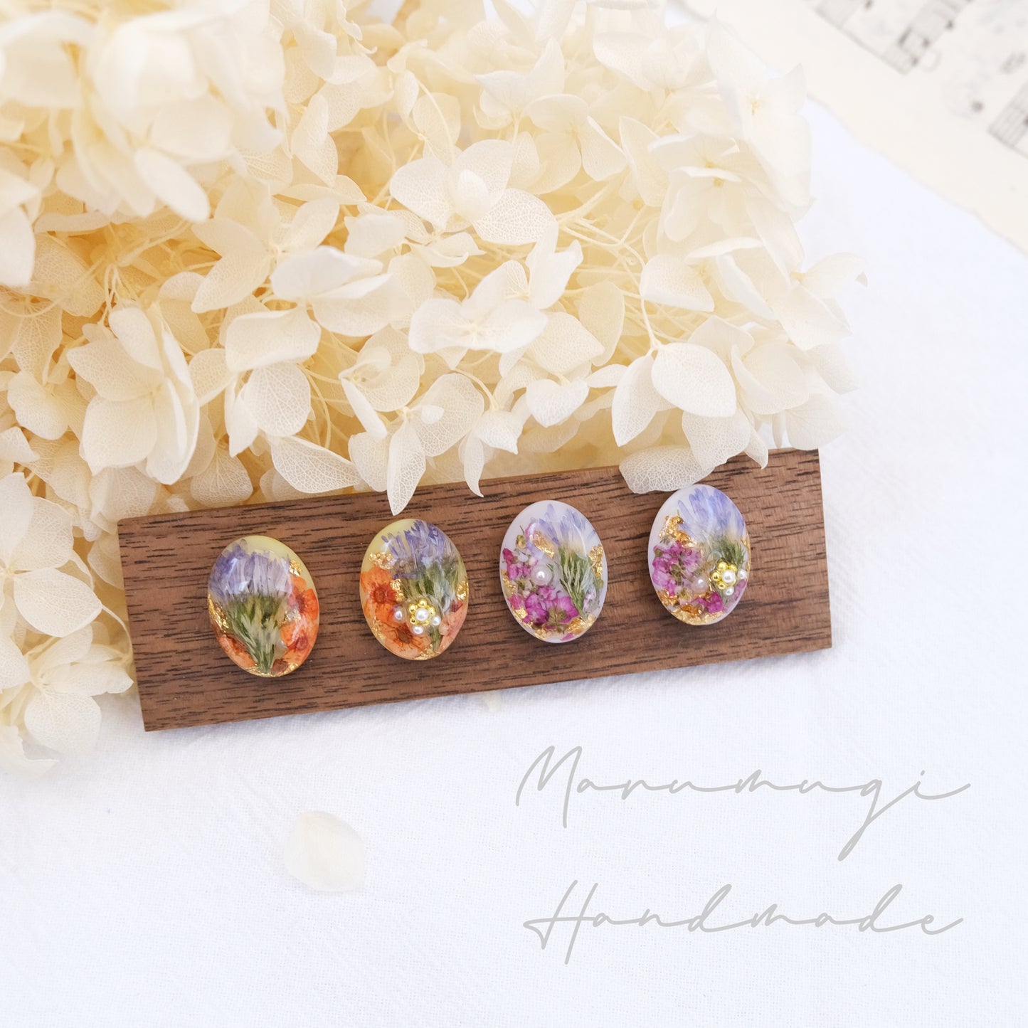 現品「Garden」ピアス（イヤリングにも変更可）