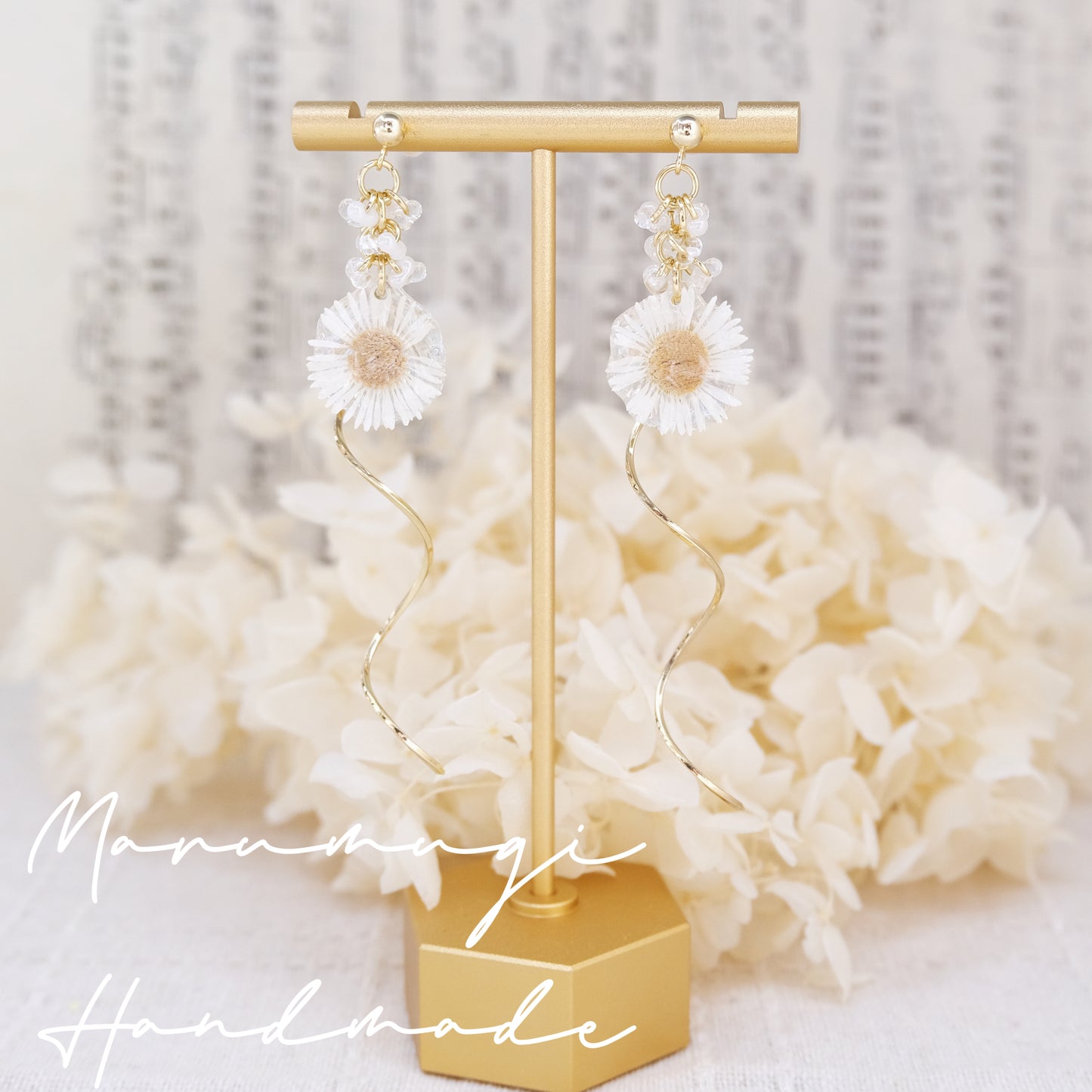 「雛菊🌼のささやき」第一弾　リング・ピアス（イヤリングにも変更可）