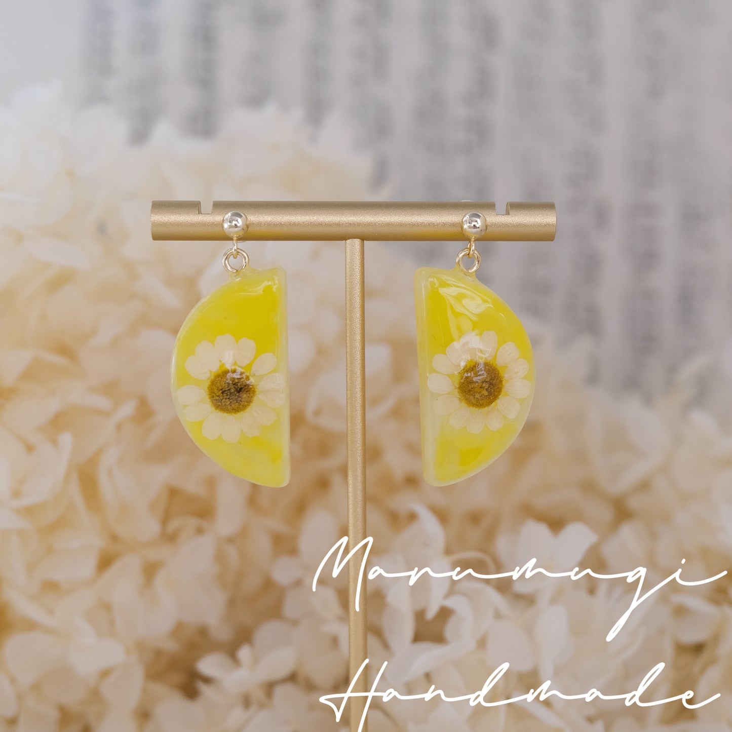 「雛菊🌼のささやき」第一弾　リング・ピアス（イヤリングにも変更可）