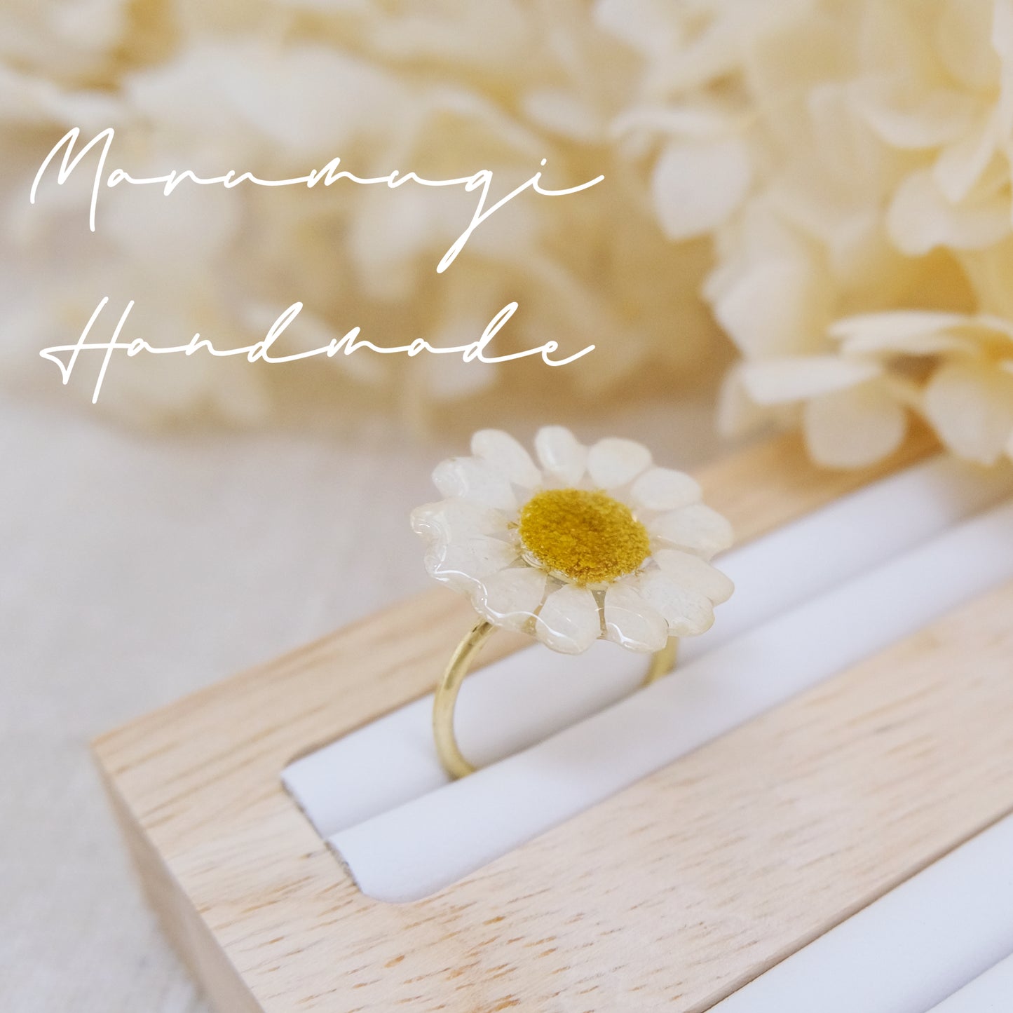 「雛菊🌼のささやき」第一弾　リング・ピアス（イヤリングにも変更可）