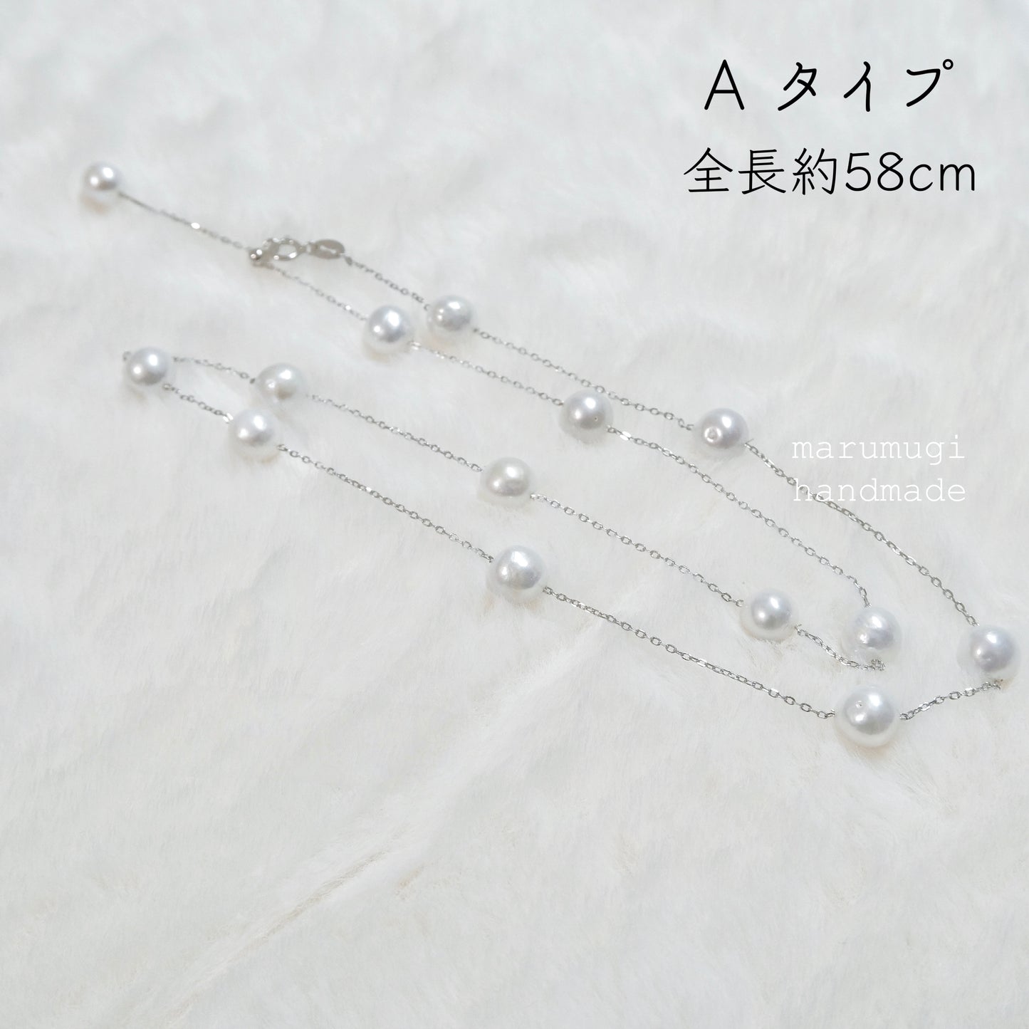 新作 [sv925製]繊細な煌めきの淡水真珠ネックレス シンプル お洒落 高品質 美品 上品 2way 2連 アレルギー対応