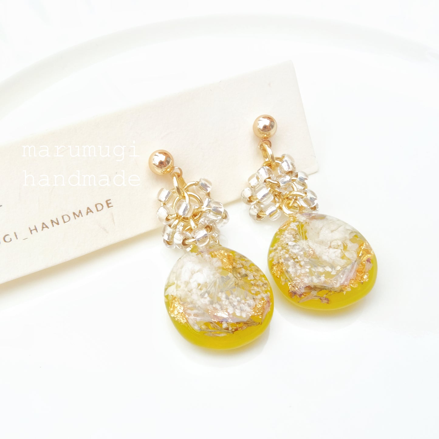 【夏セール10%off】「レースフラワー」ピアス・イヤリング変更可  大ぶり sv925製 アレルギー対応 うるうる ゆらゆら