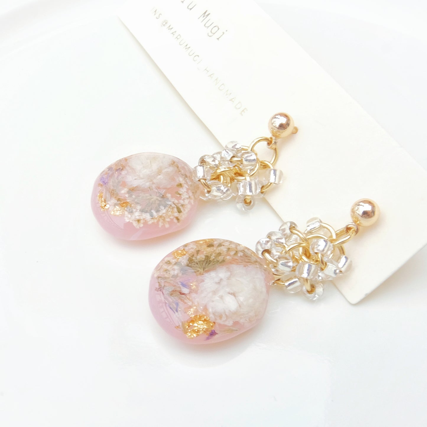 【夏セール10%off】「レースフラワー」ピアス・イヤリング変更可  大ぶり sv925製 アレルギー対応 うるうる ゆらゆら