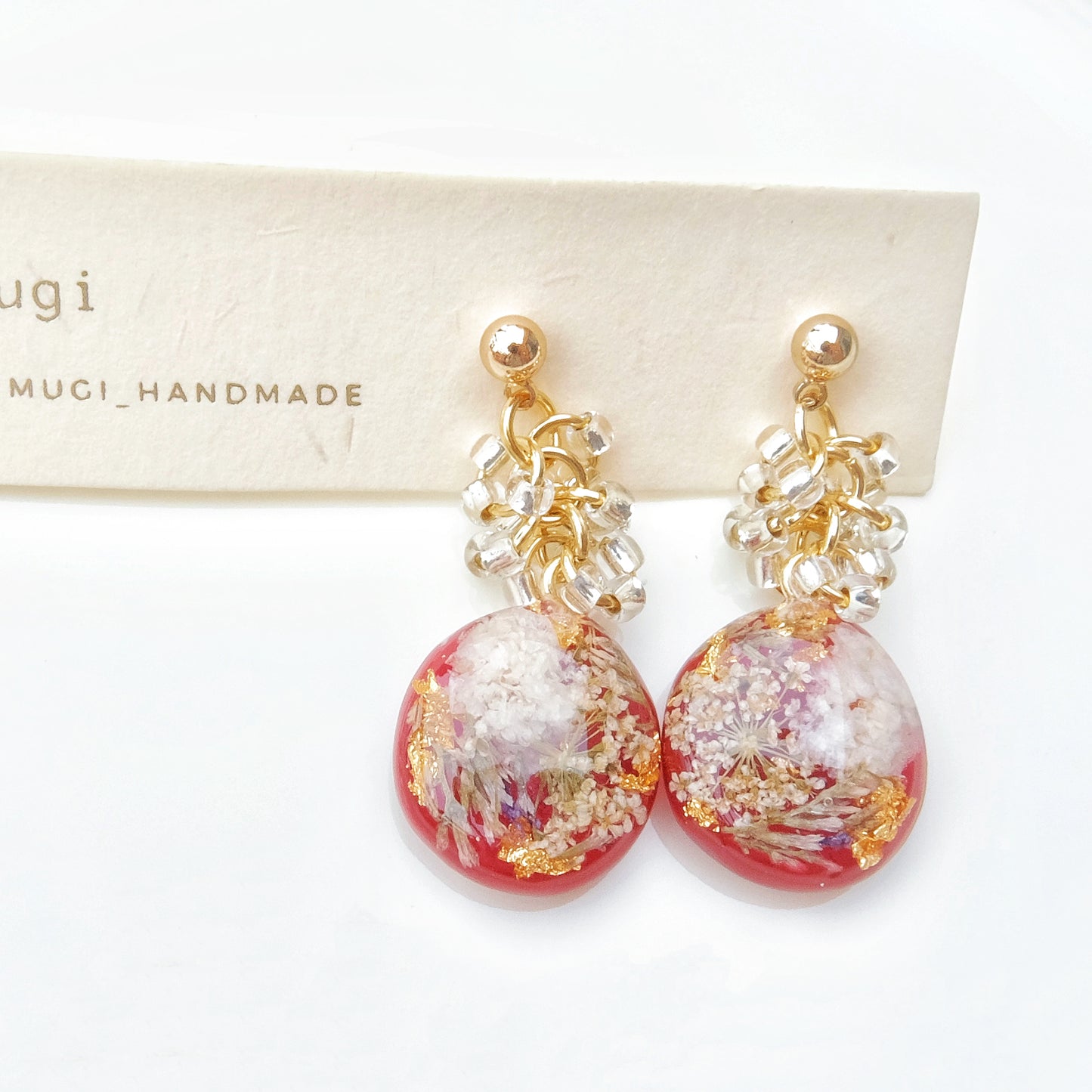 【夏セール10%off】「レースフラワー」ピアス・イヤリング変更可  大ぶり sv925製 アレルギー対応 うるうる ゆらゆら