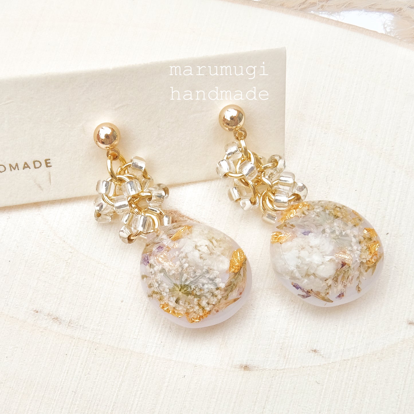 【夏セール10%off】「レースフラワー」ピアス・イヤリング変更可  大ぶり sv925製 アレルギー対応 うるうる ゆらゆら
