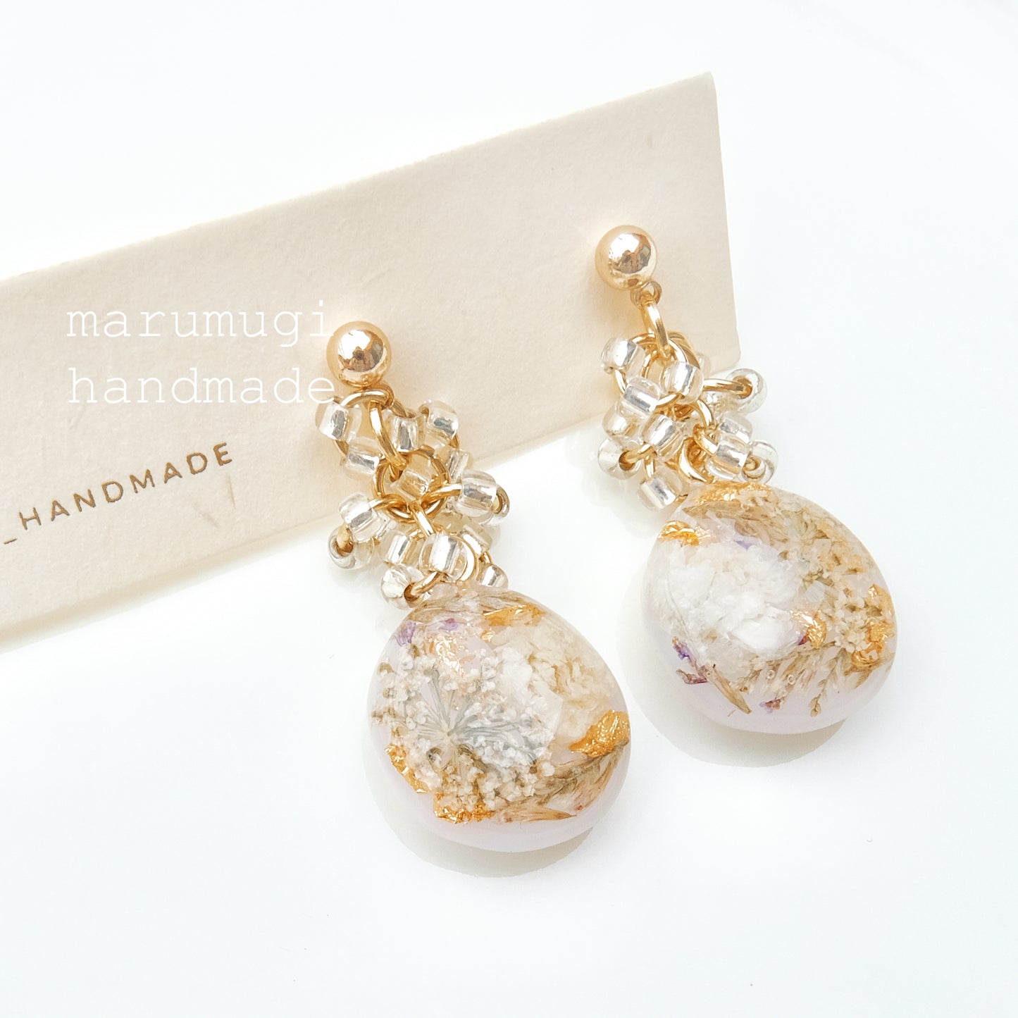 【夏セール10%off】「レースフラワー」ピアス・イヤリング変更可  大ぶり sv925製 アレルギー対応 うるうる ゆらゆら