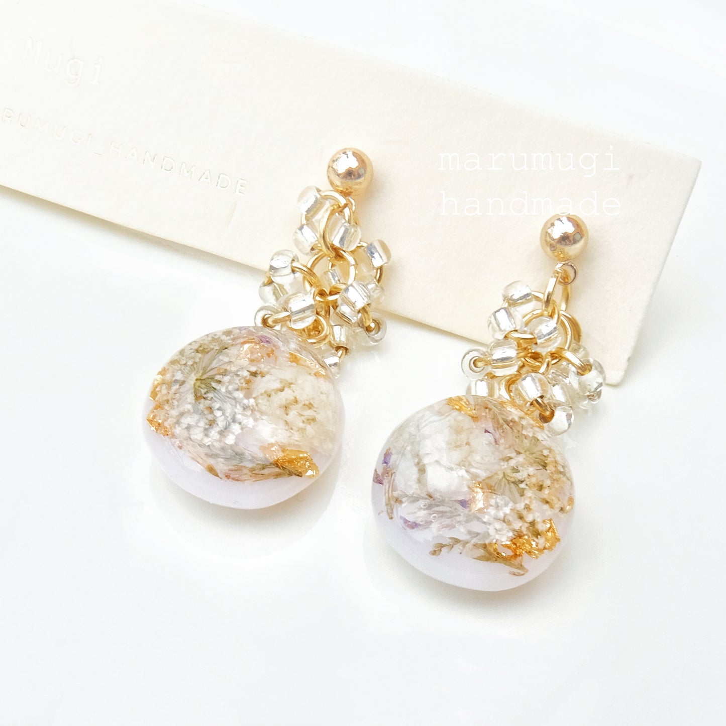 【夏セール10%off】「レースフラワー」ピアス・イヤリング変更可  大ぶり sv925製 アレルギー対応 うるうる ゆらゆら